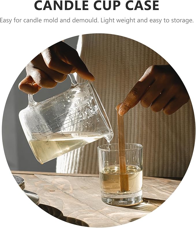 DOITOOL 100 Pcs Aluminum Tea Lights Cups, Round Empty Case Candle Wax Containers Candleholder, Metal Tea Light Tins with 100 Pcs Candle Wicks for Christmas Wedding Holiday Table Decoration