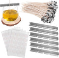 1set Candle Making Kit of Candle Wicks Wick Holders Stickers for Projects for Craft