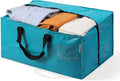 WORKPRO 1 Pack Extra Large Moving Bags with Zippers & Carrying Handles Backpack Straps, Heavy-Duty Storage Tote for Space Saving Moving Storage (Blue)