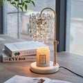 Candle Warmer Lamp with Timer Dimmer Adjustable Height for New Home Bedroom,Vintage Home Decor for Scented JaR 3 Bulbs for New Home Decor, Women Mom Christmas Birthday Gifts, French Gold