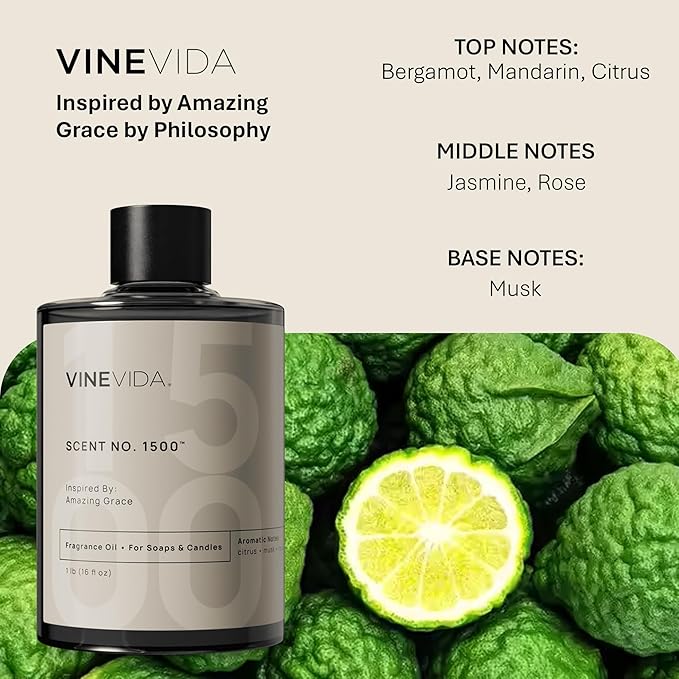 VINEVIDA [16oz] (Our Version of) Amazing Grace Fragrance Oil - Made in USA Scents - Natural Fragrance Oil