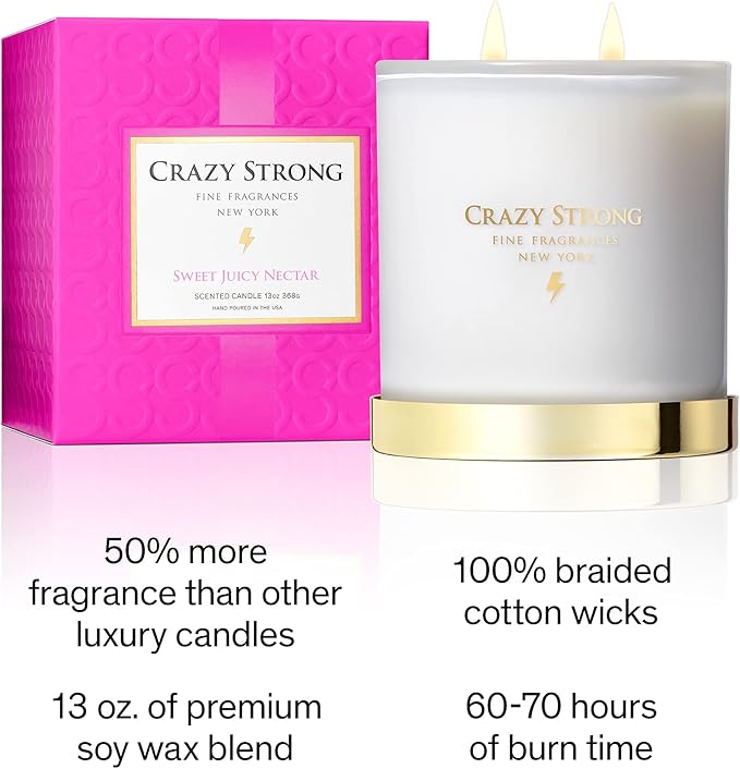Crazy Strong Sweet Juicy Nectar 13 oz. 2-Wick Candle