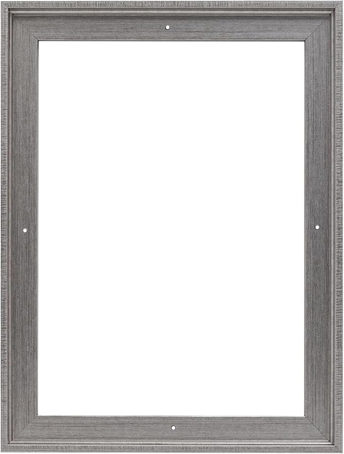 Pixy Canvas Floater Frame 30x40 for 3/4 (0.75) inch Deep Canvas Paintings/Canvas Prints/Wood Canvas Panels/Wall Art/Wall Decor/Home Decor/Artwork (Antique Silver, 30 x 40 inch, Portrait)