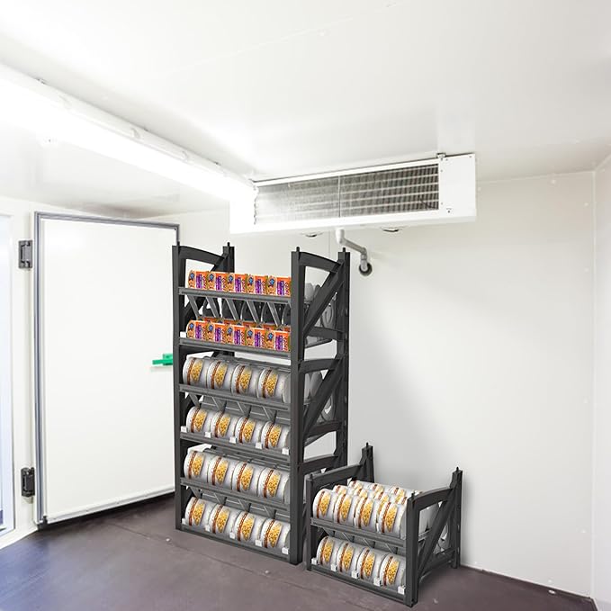 Shelf Reliance Cansolidator Max Large - 1-Pack Can Organizer for Pantry, Stackable Soda Can Storage for Kitchen, Holds 60 Large Cans of Food