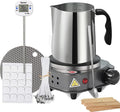 BBAXI Candle Making kit with Hot Plate,Wax Melter for Candle Making,Candle Making Kit for Beginners with Melting Pot,Including Candle Pot,Electric Stove,Thermometer, Candle Wick,Anti-hot