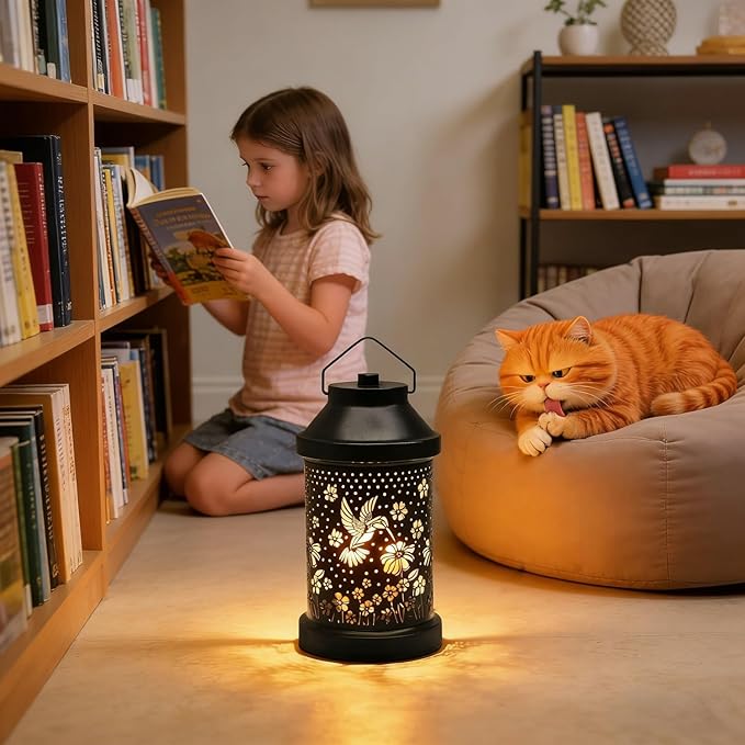 Dialan's Candle Warmer Lamp with Timer - Electric Candle Wax Melt Warmer with Dimmer for Scented Wax Jar Candles Home Decor Bedside Candle Lamp Birthday Gifts for Women Mom Hummingbird Lantern