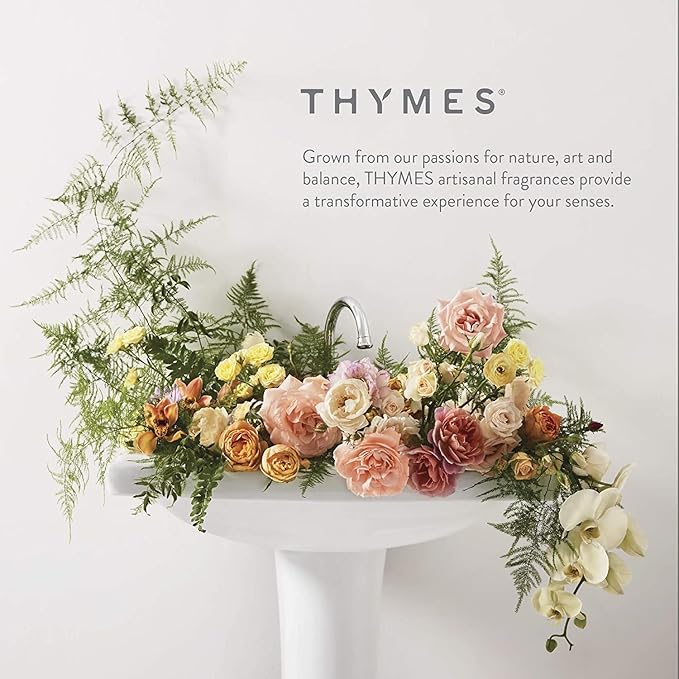 Thymes Scented Candles for Home Decor - Luxury Home Fragrance Gifts for Women & Men - Winter Candles with Crisp Notes of Sage, Eucalyptus, & Cypress Needles - Sage-Green (Highland Frost, 2 oz)