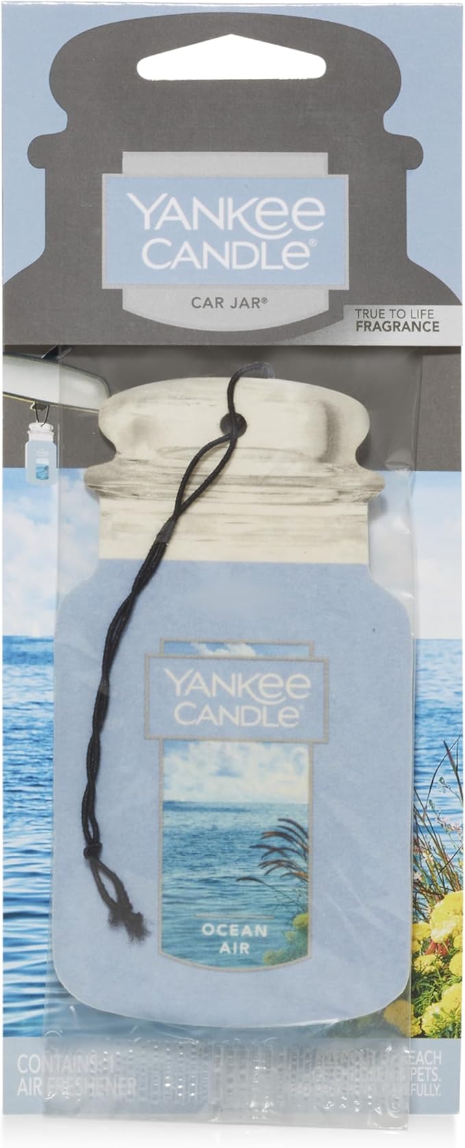 Yankee Candle Paper Car Jar, Ocean Air (Pack of 1)