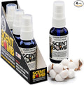 Scent Bomb Air Freshener Spray, Long-Lasting Odor Eliminator - Effective Deodorizer for Home & Car, Fresh Room Spray for Kitchen, Bathroom & Smell Neutralizer - 1 oz Pack of 4, Clean Cotton Scent