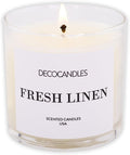 Urban Concepts by DECOCANDLES - Fresh Linen - Highly Scented Soy Candle - Long Lasting Clean Aroma - Hand Poured in USA (6 Oz.)