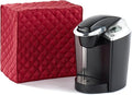 Covermates Keepsakes Coffee Maker Cover – Quilted Appliance Protector for Espresso Makers – Dust & Stain Resistant, Washable Slip‑On Design for Countertop Storage, Red