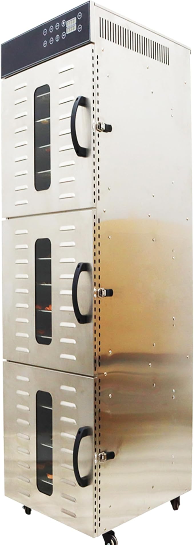 Fruit Dryer Machine Commercial Food Dehydrator 36 Trays for Drying Stainless Steel 2400W Adjustable Temperature 30-90 ℃ 110V