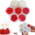 7 Sets Flower Candle molds,3D Valentin e's Day Mold for Candle Making for Candle Soap Making,Handmade Cake Dessert Decoration Chocolate Cupcake Candy Ice Mold,Resin Concrete Art Crafts Accessories