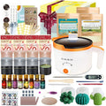 Ksedcon Complete Scented Candle Making Kit for Adults Includes 2lb Soy Wax, 1lb Beeswax, Jars, Wax Melt Starter Kit with Moulds- Perfect DIY Gift!