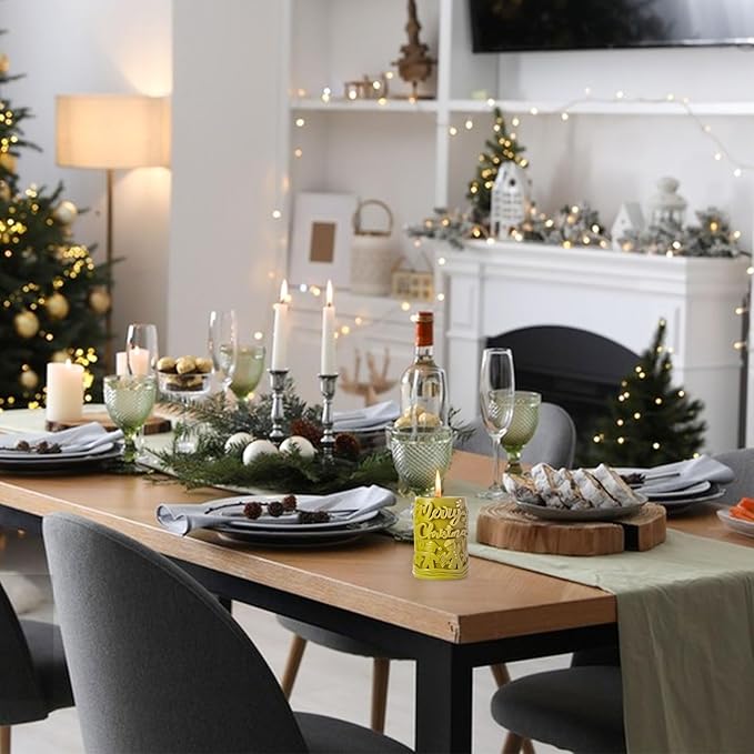 Elk Candle Moulds for Candle Making, Deer Pattern Pillar Candle Mold, Christmas Reindeer Silicone Mold for Soy Wax Candle, Aromatherapy Candle, Gypsum, Plaster, Home Decor (Snowman Molds)