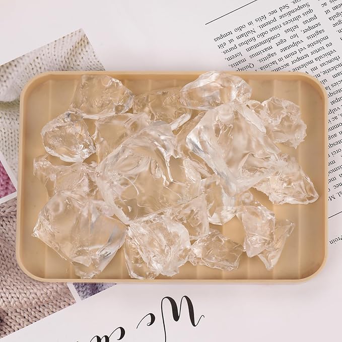 Clear Wax for Candle Making-DIY Aromatherapy Candle Making Gel raw Materials, can add Dried Flowers/Fragrance, smokeless Safe Candle Materials, Birthday Christmas Gift Decoration (Transparently)