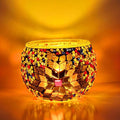 DIY Turkish Mosaic Candle Holder Set Simple Colorful Round Night Light Kid Desk Ornament Coffee Shop Decor Couple Home Handmade Creative Festival Giftatmosphere Creation Adult Handmade Festival Gift