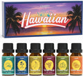 SALUBRITO Hawaii Fragrance Oils Set, Summer Essential Oils for Diffuser, Candle, Soap Making, Tropical Breeze, Island Life, Banana Bliss, Twilight Grape, Coconut Coast, Golden Sunrise Scented Oil