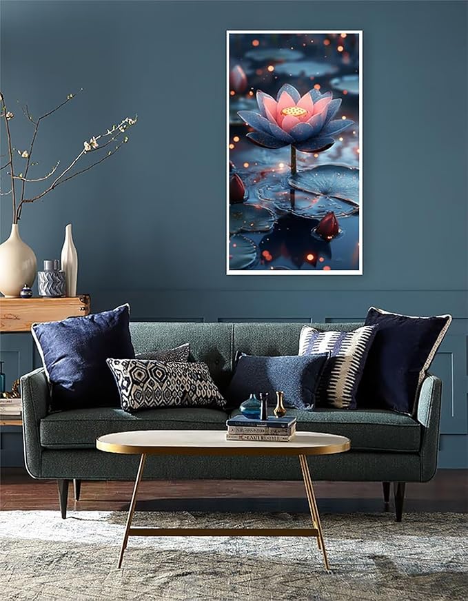 Plant Diamond Art Kits Adults, 5D Diamond Painting Candle, DIY Round Full Drill Crystal Art Kits for Adults, Rhinestone Embroidery Cross Stitch Gem Paintings Kits for Room Decor, Gifts 8x16in 7N46-0R