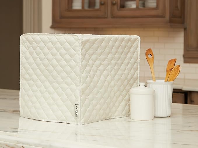Covermates Keepsakes - Rice Cooker Cover - Dust Protection - Stain Resistant - Washable - Appliance Cover, Cream