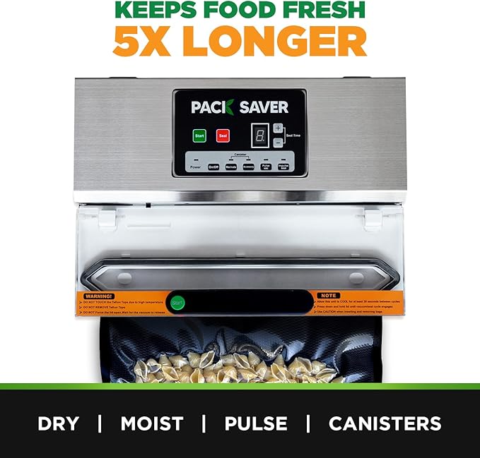 Vacuum Sealing Machine, Extra Wide, Dual Pump, One-Hand Operation, Built-In Fan, Commercial Grade, Versatile and Multifunctional (Extra Large)