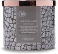 Colonial Candle London Café Scented Jar Candle, Travel Collection, 3 Wick, Gray, 14.5 oz - Up to 60 Hours Burn
