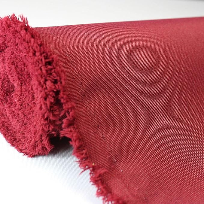 Mybecca Canvas Marine Fabric 600 Denier Indoor/Outdoor Burgundy 1 Yard (36" x 56")(Cut Folded & Separately by Prime)