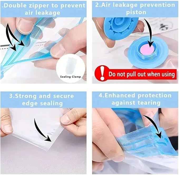 Pump Organizer Compressed Bag Electric Pump Travel Vacuum Bag Pump Mini Sealer Machine Space Saver for Clothes Food Organizer