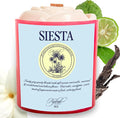 Body Oil Massage Candle | Melts into Skin Softening Warm Massage Oil - Natural Wood Wick - Soy & Coconut Wax – Sandalwood & Amber with Eucalyptus Notes – Self Care Gift (Siesta 14oz)