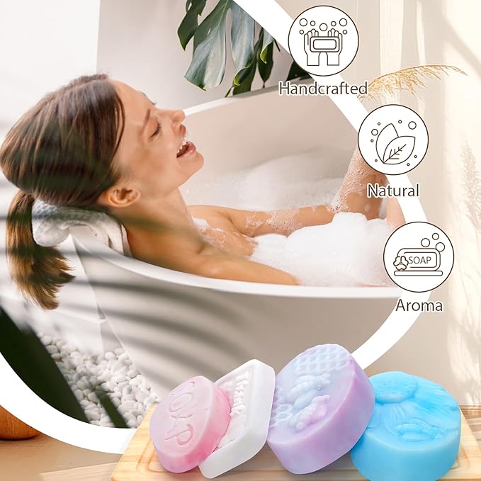 WhizToys Soap Making Kit for Adults, DIY Craft Gift Set with Silicone Molds, Dried Flowers, Melt & Pour Soap Base - Beginner Friendly DIY Kit for Women, Men, Creative Homemade Project
