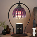 GOODBUY Candle Warmer Lamp, Dimmable Candle Warmer with Timer, Vintage Candles Wax Warmers for Jar Candles Birthday Gifts for Women, Mom, Home Decor for Bedroom Living Room, Purple Black
