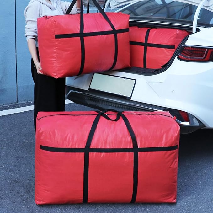 Extra-large Tarp Storage Bag (Red, 21Gal/80L)