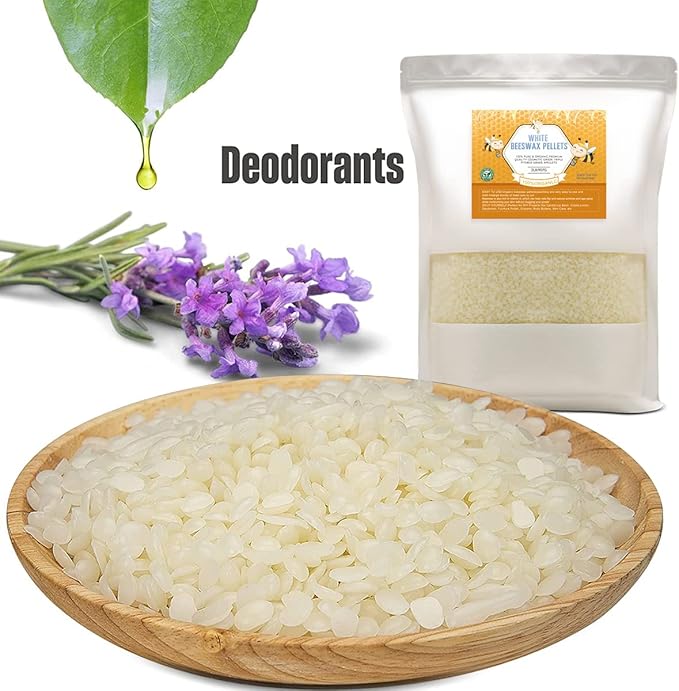 White Beeswax Pastilles, Beeswax Pellets for Candle Making, DIY Projects (6 LB)