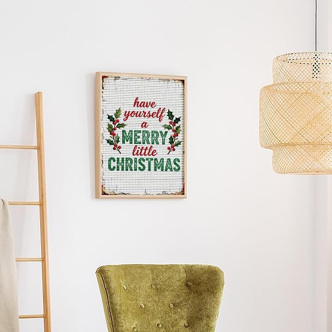AIVKIEJK Diamond Painting Kits for Adults - Merry Christmas Santa Painting DIY 5D Full Drill Diamond Dots Paintings with Diamonds Gem Art and Crafts Home Decor 16"x20"