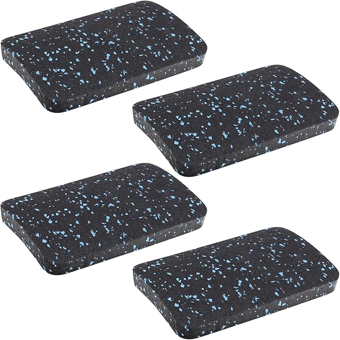 Exercise Equipment Mat Pads - 12 PCS Versatile Rubber Support Pads for Home Gym Machines - Heavy Duty Floor Protection for Weight Benches and Gym Gear