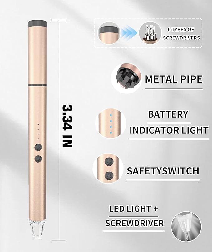 MEIRUBY Lighter Electric Candle Lighter with LED, Stocking Stuffers for Adults Women Men Wife Nana, Long Electronic Rechargeable USB Arc Lighters for Candle Camping BBQ, Gift for Women Men Mom Wife