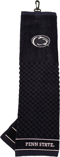 Team Golf NCAA Penn State Nittany Lions Embroidered Golf Towel Embroidered Golf Towel, Checkered Scrubber Design, Embroidered Logo