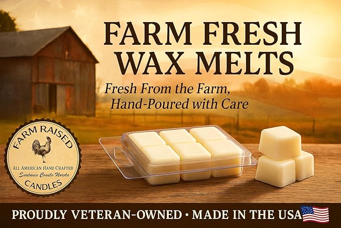 Farm Raised Candles - USA Grown Soy Wax Melts - Fall Spice - Bakery Variety Pack – 5 Pack, 16oz Total – Wax Melts Warmer Scents – Cinnamon, Pumpkin, Pecan Waffles, Cozy Kitchen Scents