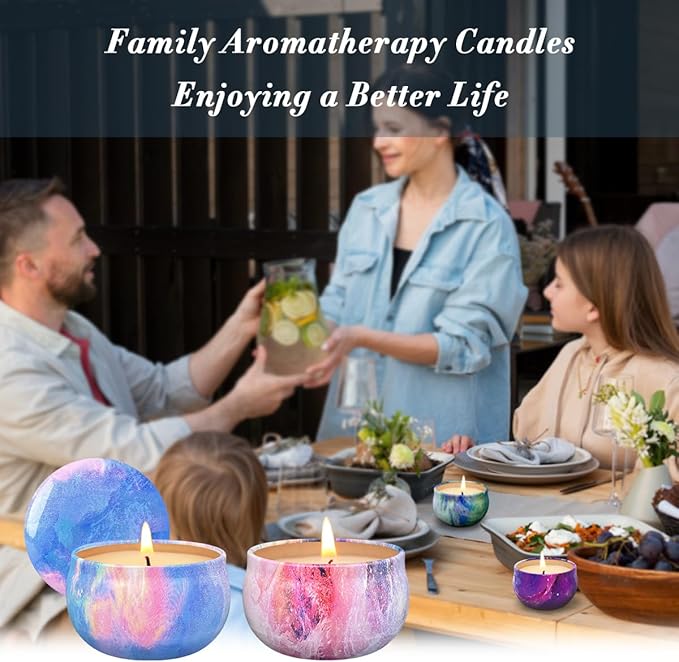 Aromatherapy Candles for 9 Pack, Scent Jar Candles Gifts for Women, Home Scented Candles Set for Valentine Birthday Mother's Thanksgiving Day Present