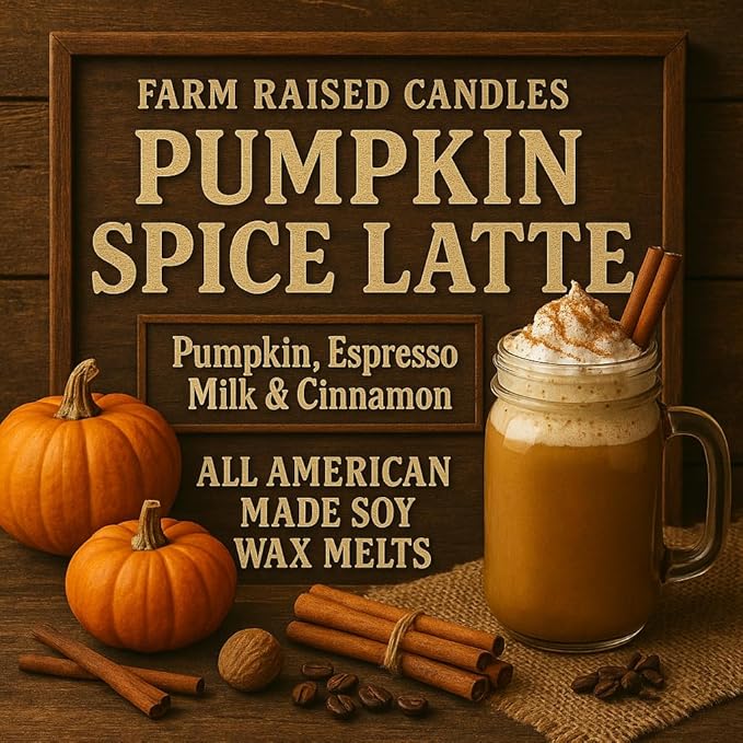 Farm Raised Candles - USA Grown Soy Wax Melts - Fall - Bakery Variety Packs – 5 Pack, 16oz Total – Wax Melt Warmer Scents – (Pumpkin Patch Variety Pack)