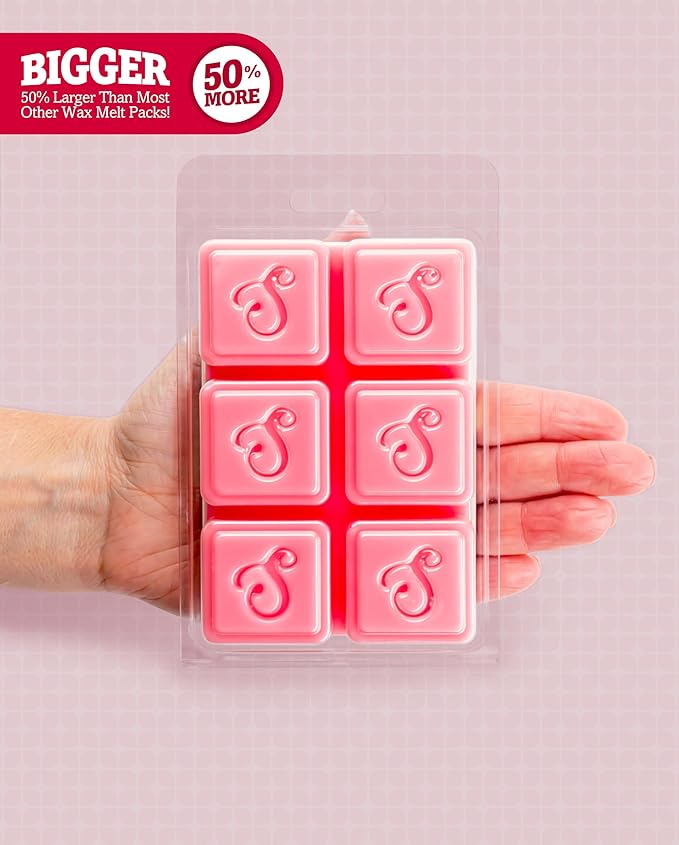 Shortie's Candle Company Pure Plumeria Wax Melts Multi Pack - 2 Highly Scented 3 Oz. Bars (6 Oz. Total) - Made with Natural Oils - Flower & Floral Air Freshener Cubes Collection
