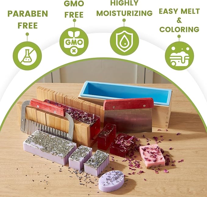 PIUH Basic DIY 2-in-1 Candle & Soap Making Supplies Kit with Wax/Soap Melter and Candles/Soaps Making Supplies for Adults Beginners, Starter Making Candle Soap Craft Kits Gifts