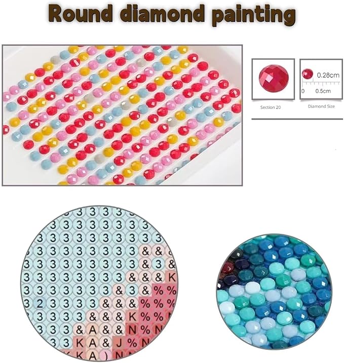 Large Diamond Art Kits for Adults, Diamond Painting Snowflake Dimond Painting Candle Wall Art Mosaic Kits, DIY Crystal Arts & Crafts Canvas Paintings, Hobbies for Women, Room Decor 24 x 8inch Z4-974
