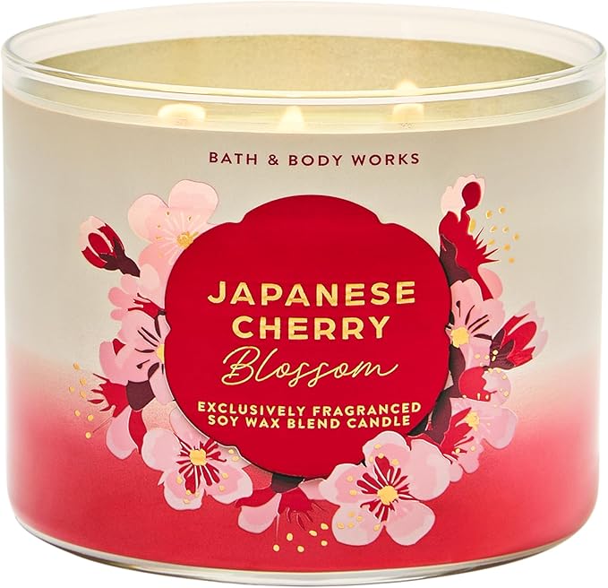 Bath & Body Works Japanese Cherry Blossom 3-Wick Candle