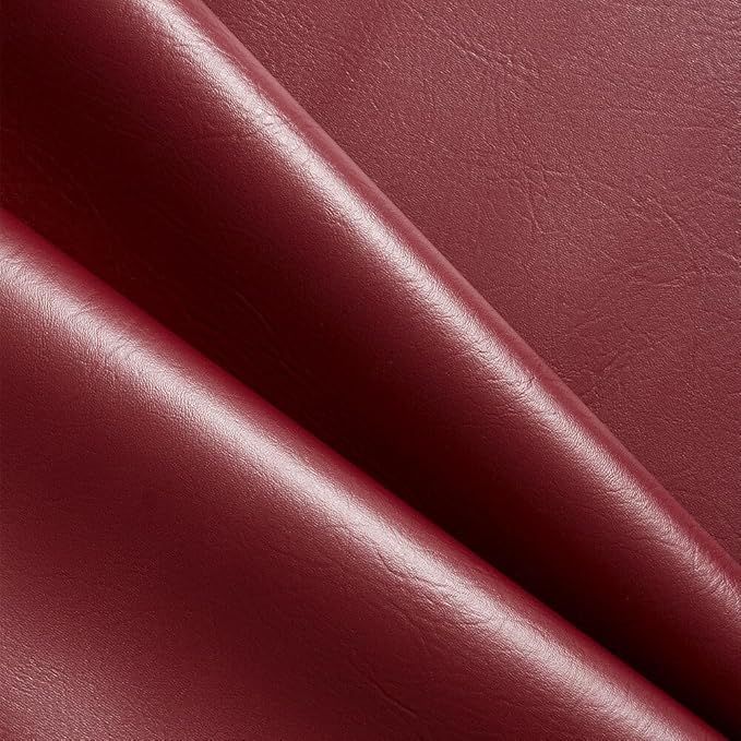 Ottertex Vinyl Fabric Faux Leather Pleather Upholstery 54" Wide by The Yard (5 Yard, Wine)