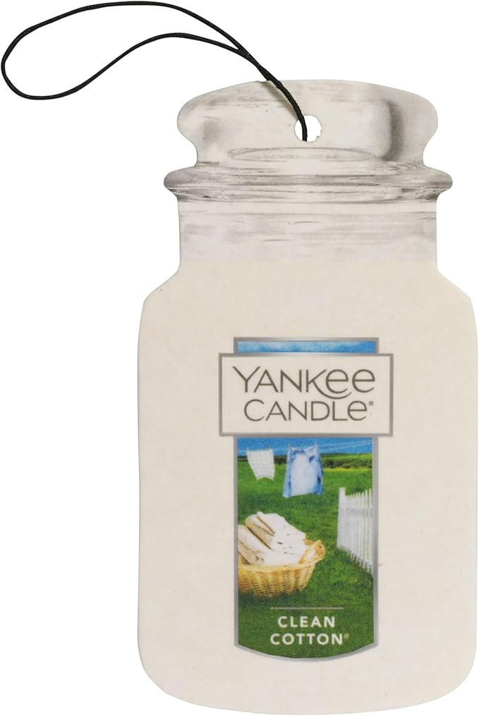 Yankee Candle Paper Car Jar, Clean Cotton