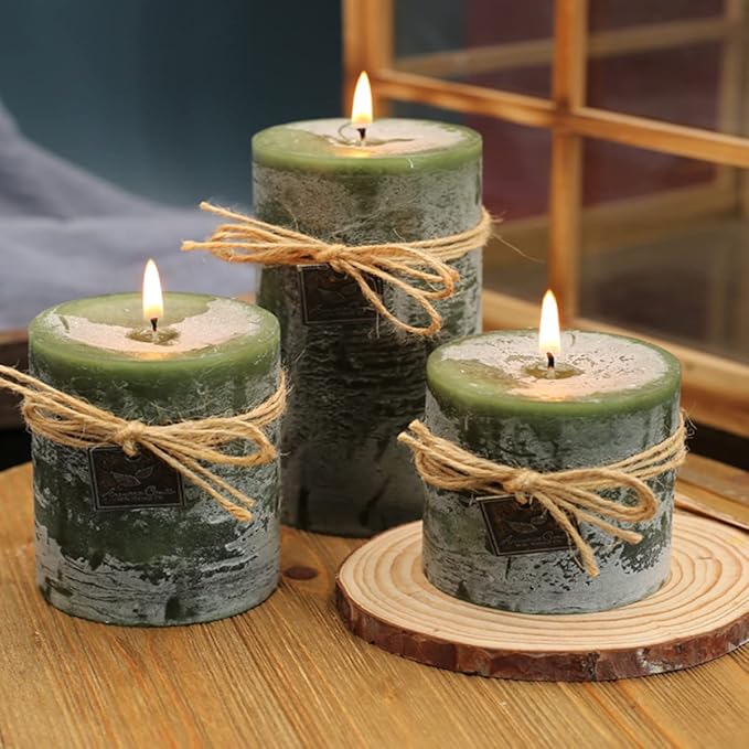 Silicone Candle Molds for Candle Making, 4In and 3.5In and 2.5In and 2In Cylinder Mould Epoxy Resin Casting for Candlestick Make