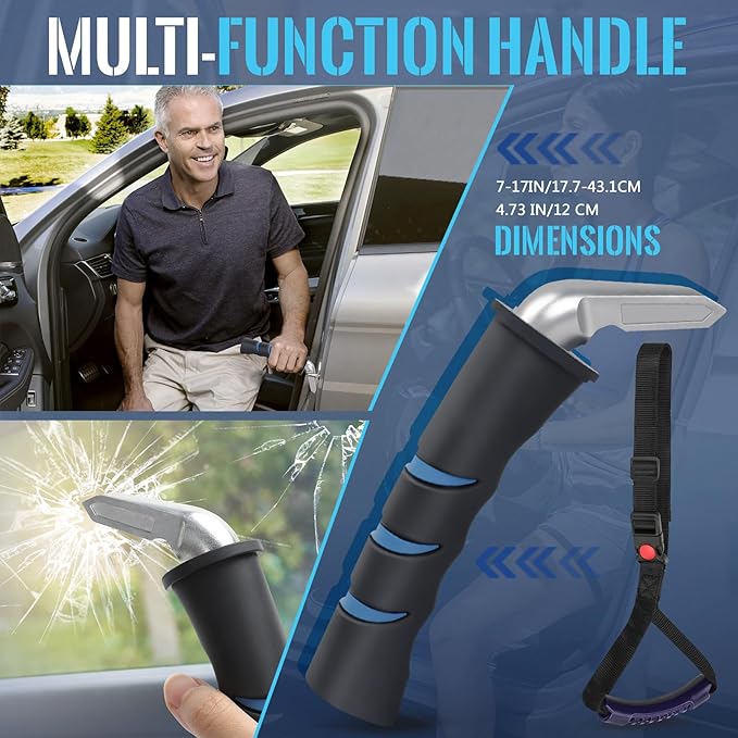 Car Door Handle for Elderly Car Handle Assist Support,Portable Auto Grab Handles with Strap for Handicap Seniors