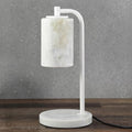 Marble Candle Warmer Lamp with Timer & Dimmer- Flameless Wax Melt Warmer, Electric Candles Warmer, Unique Textured Table Lamp for Jar Candles, Elegant Home & Bedroom Decor, Perfect Housewarming Gift