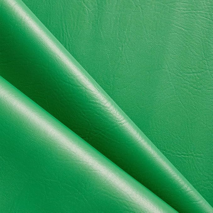 Ottertex Marine Vinyl Fabric Polyester Backing Waterproof Abrasion UV Resistant Heavy Duty Outdoor Marine PVC for Sewing & Upholstery - Kelly Green (5 Yards)